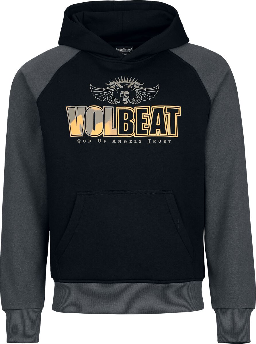 Volbeat Logo Mikina s kapucí cerná/šedá - RockTime.cz