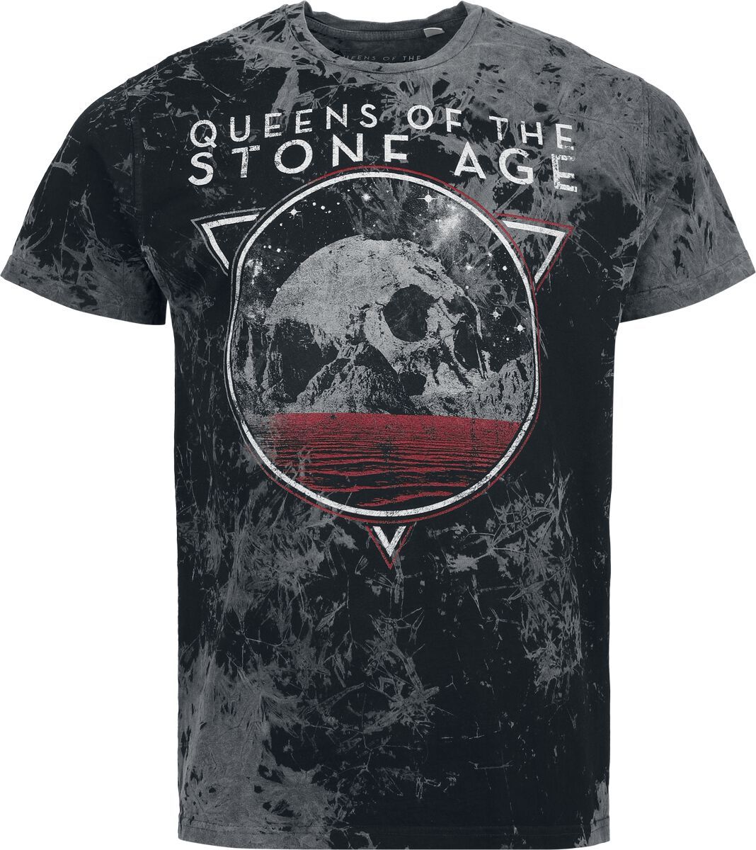 Queens Of The Stone Age Skull Tričko šedá - RockTime.cz