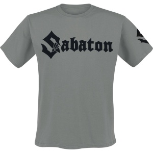 Sabaton Flat Logo Tričko šedá - RockTime.cz