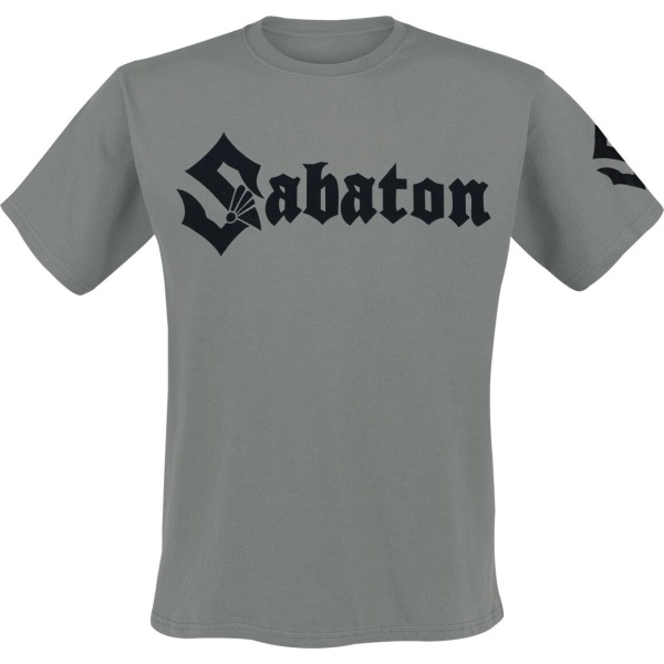 Sabaton Flat Logo Tričko šedá - RockTime.cz
