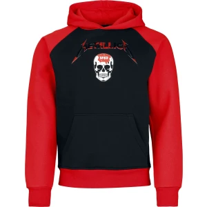 Metallica Logo Mikina s kapucí cerná/cervená - RockTime.cz