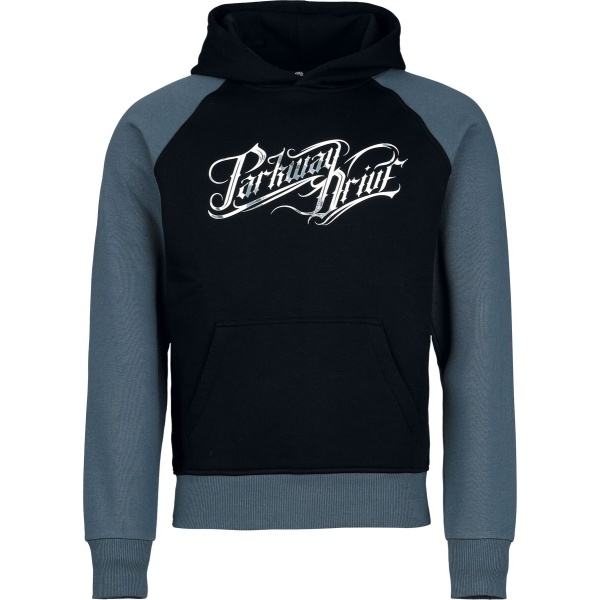 Parkway Drive Logo Mikina s kapucí cerná/modrá - RockTime.cz