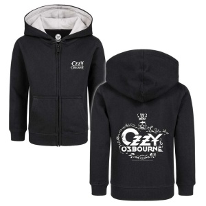 Ozzy Osbourne Metal-Kids - Skull detská mikina s kapucí na zip černá - RockTime.cz
