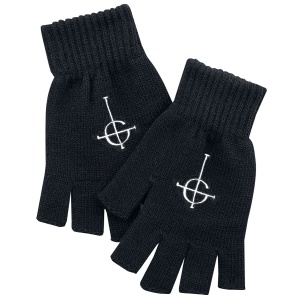 Ghost Logo rukavice bez prstů černá - RockTime.cz