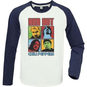 Red Hot Chili Peppers Amplified Collection - Squares Baseball tričko s dlouhým rukávem vícebarevný - RockTime.cz
