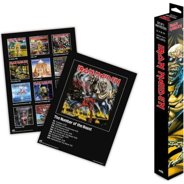 Iron Maiden Set Mini Poster Iron Maiden Mini vícebarevný - RockTime.cz