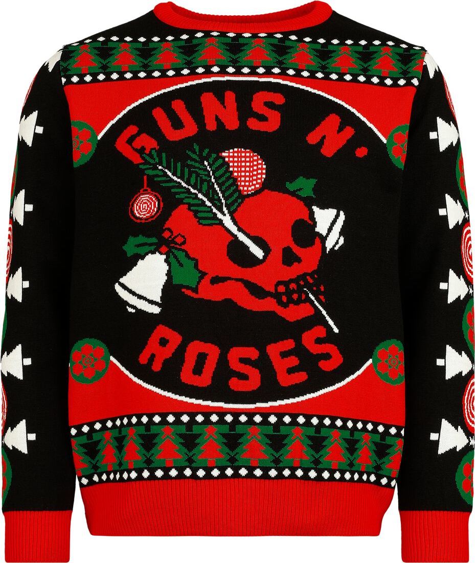 Guns N' Roses Holiday Sweater 2025 Pletený svetr vícebarevný - RockTime.cz