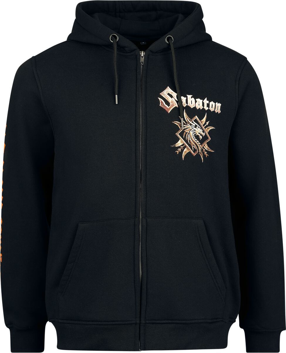 Sabaton Elephant Mikina s kapucí na zip černá - RockTime.cz