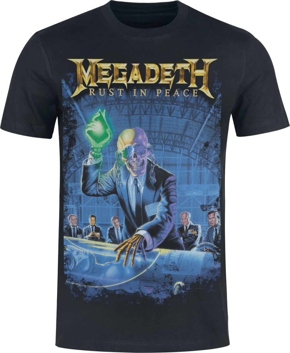 Megadeth Rust in peace - Heavyweight Tričko černá - RockTime.cz