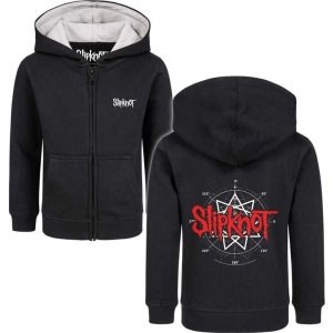 Slipknot Metal-Kids - Star Symbol detská mikina s kapucí na zip černá - RockTime.cz