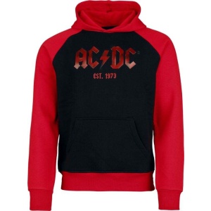AC/DC Logo Mikina s kapucí cerná/cervená