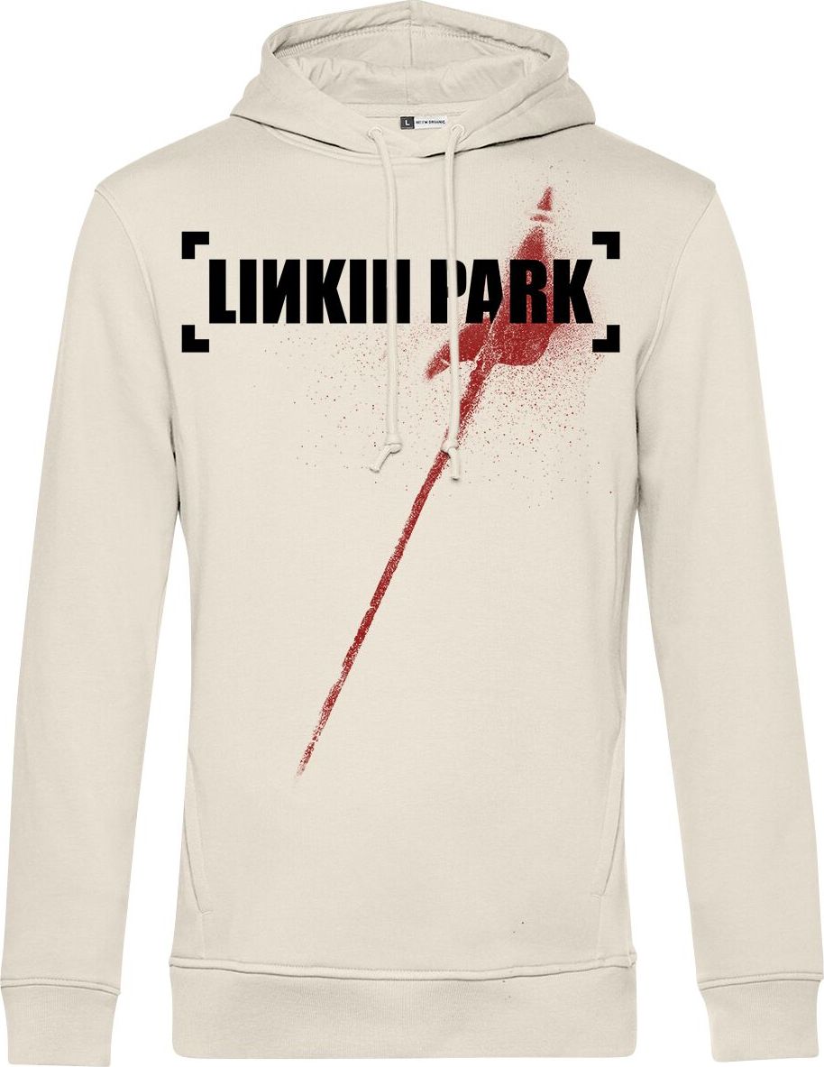 Linkin Park Hybrid Theory – Red Flag Mikina s kapucí béžová - RockTime.cz