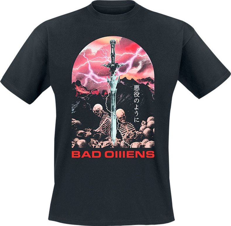 Bad Omens Fantasy Sword Tričko černá - RockTime.cz