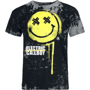 Electric Callboy Spray Smile Tričko šedá