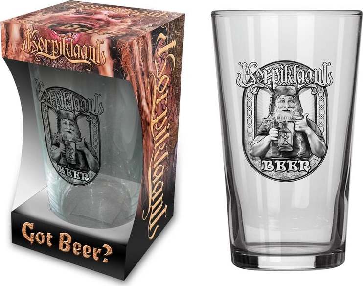Korpiklaani Got Beer? pivní sklenice transparentní - RockTime.cz