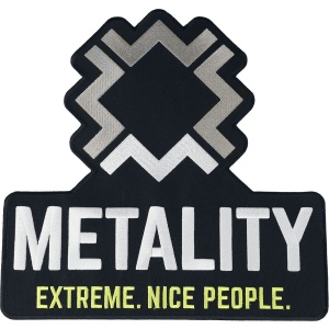 Metality Patch, 9 x 9 cm nášivka černá