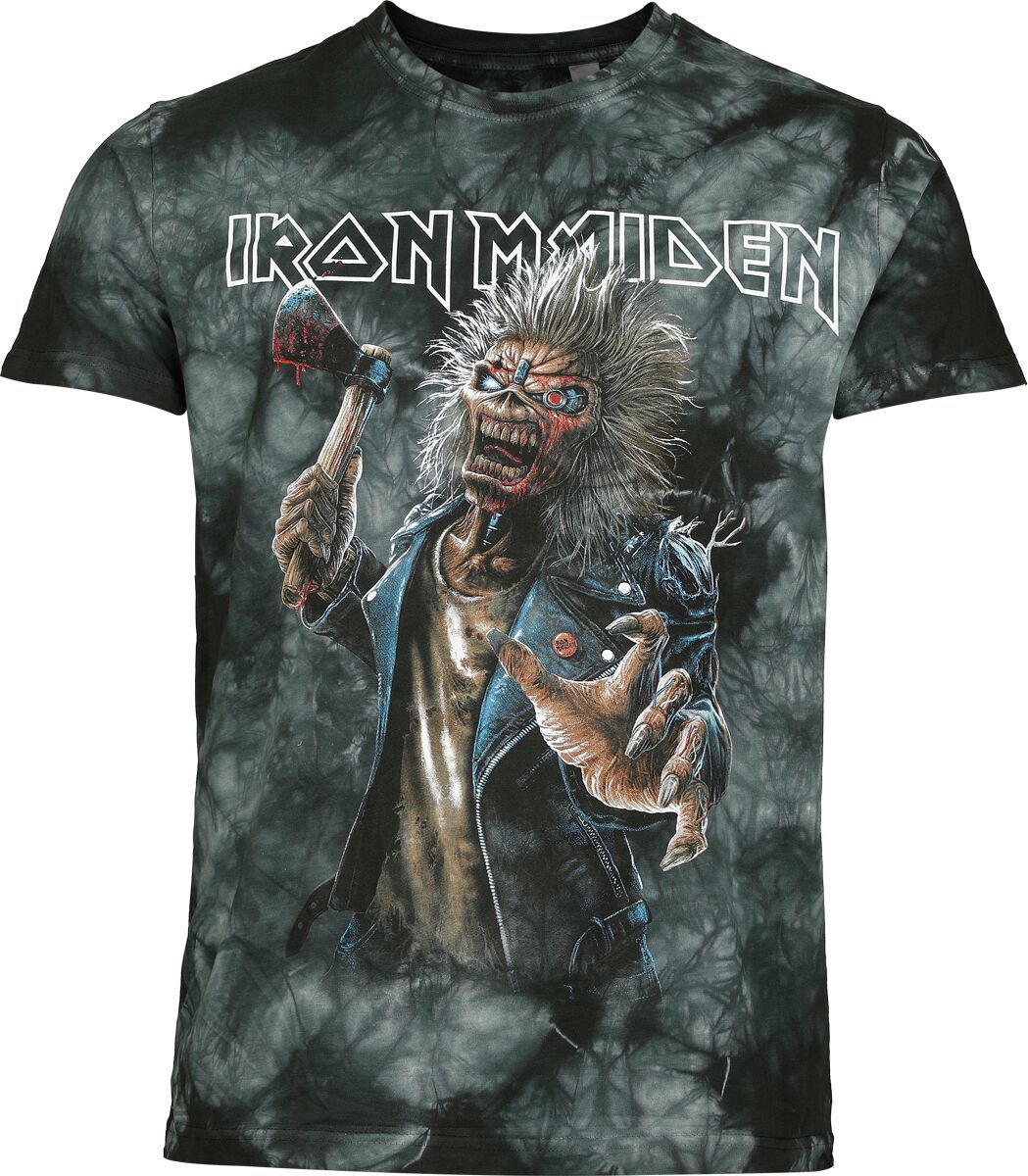Iron Maiden Eddie Keyline Tričko modrá/šedá - RockTime.cz