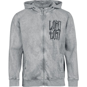 Lord Of The Lost Heptagram Mikina s kapucí na zip světle šedá - RockTime.cz