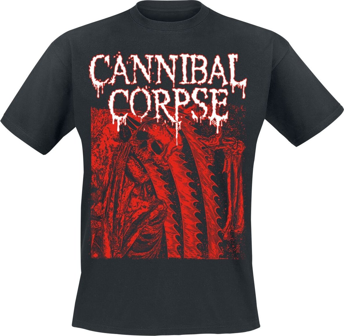 Cannibal Corpse Saw Face Tričko černá - RockTime.cz