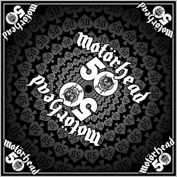 Motörhead 50 Years Bandana - malý šátek černá - RockTime.cz