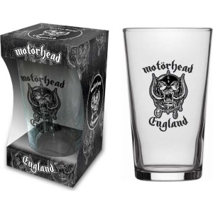 Motörhead England pivní sklenice transparentní - RockTime.cz