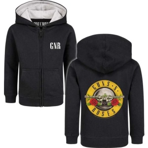 Guns N' Roses Metal-Kids - Bullet detská mikina s kapucí na zip černá - RockTime.cz
