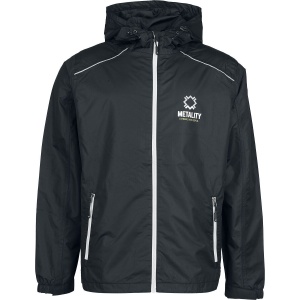 Metality Rain Jacket Pláštěnka cerná/stríbrná - RockTime.cz