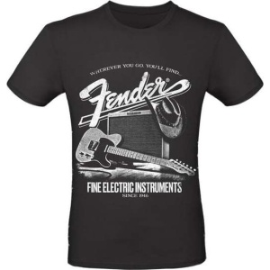 Fender Amplifier Tričko černá - RockTime.cz