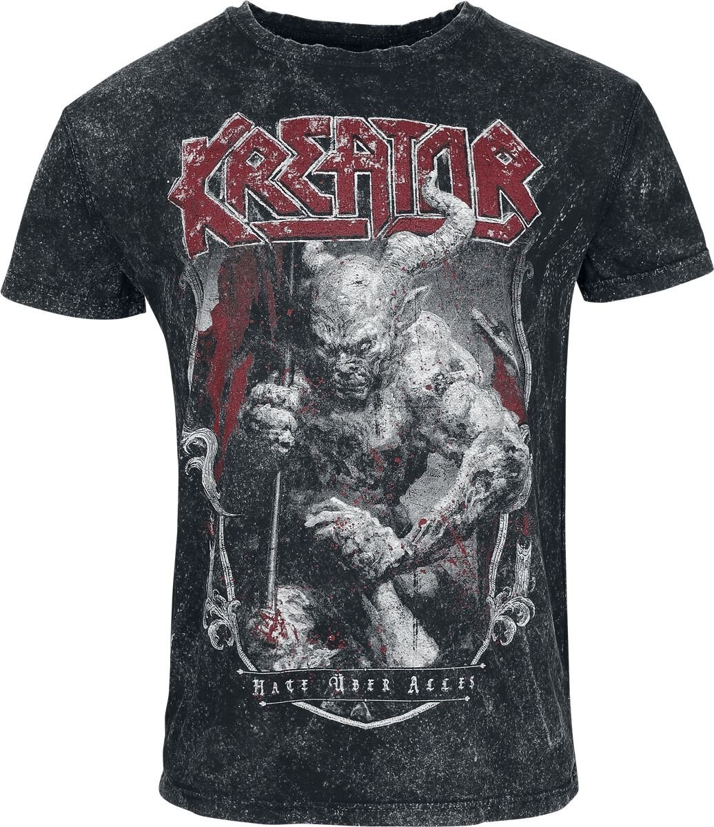 Kreator Hate über alles Tričko antracitová - RockTime.cz