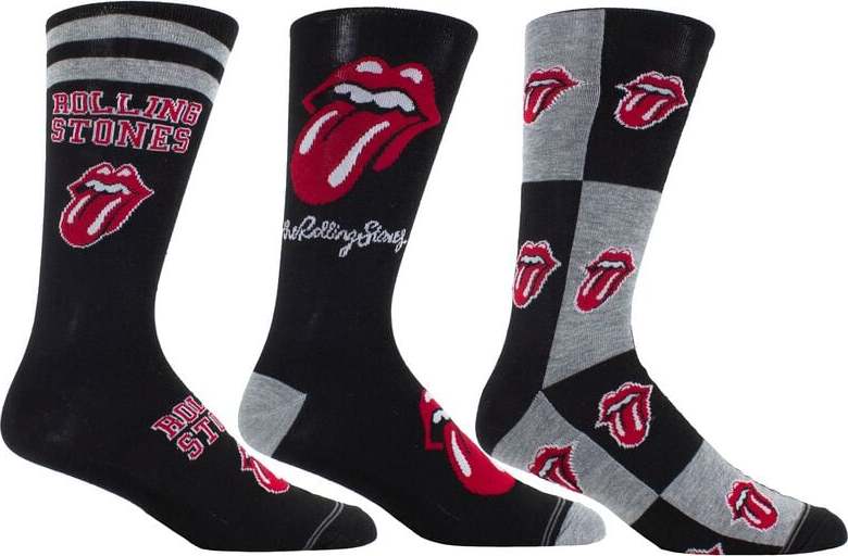The Rolling Stones 3er Pack Giftbox Ponožky vícebarevný - RockTime.cz