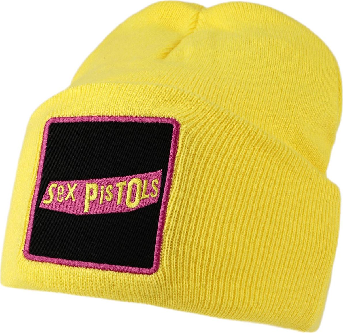 Sex Pistols Amplified Collection - Patch Beanie Beanie čepice žlutá - RockTime.cz