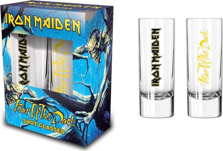 Iron Maiden Fear Of The Dark sada sklenicek transparentní - RockTime.cz