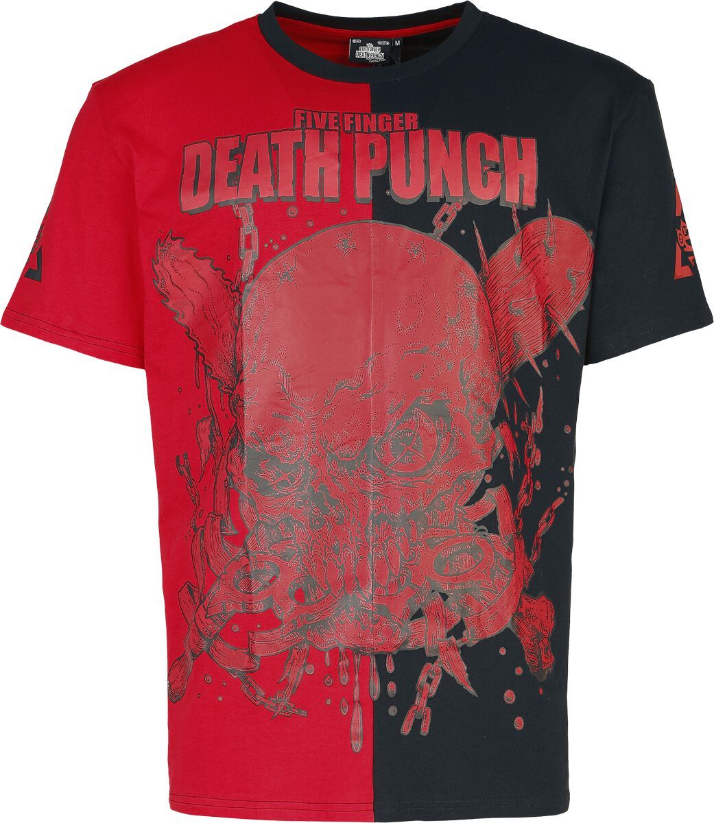Five Finger Death Punch EMP Signature Collection Tričko cervená/cerná - RockTime.cz