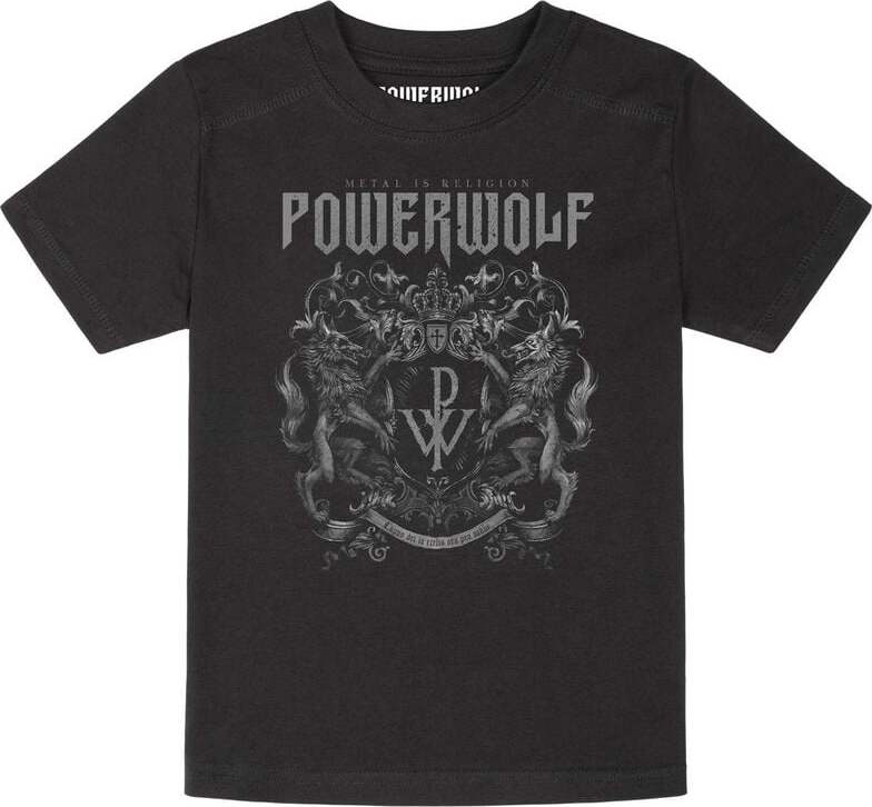 Powerwolf Metal-Kids - Crest detské tricko černá - RockTime.cz