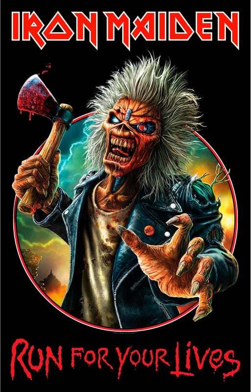 Iron Maiden Run For Your Lives Textilní plakát vícebarevný - RockTime.cz