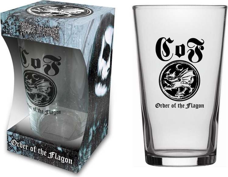 Cradle Of Filth Order Of The Flagon pivní sklenice transparentní - RockTime.cz