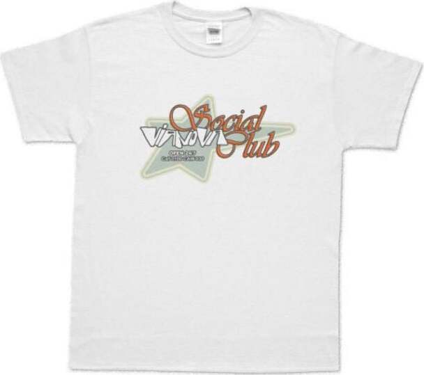 vianova Social Club Tričko bílá - RockTime.cz