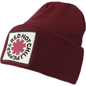 Red Hot Chili Peppers Amplified Collection - Patch Beanie Beanie čepice bordová - RockTime.cz