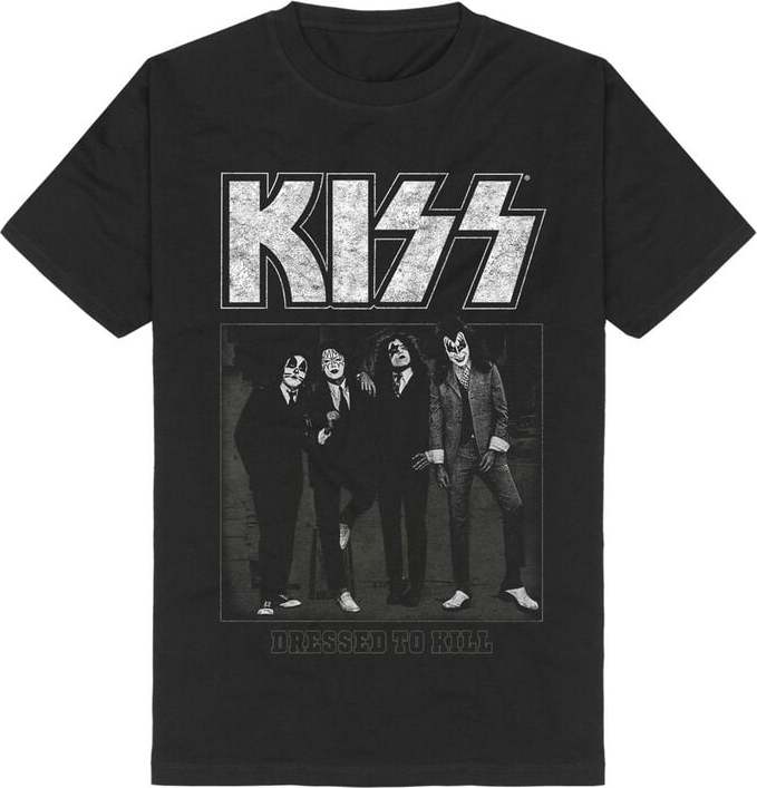 Kiss Dressed to kill Tričko černá - RockTime.cz