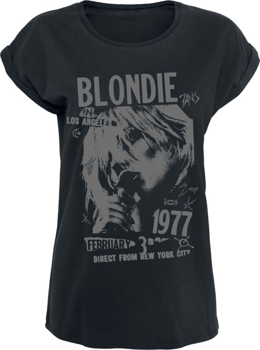 Blondie Tour 1977 Dámské tričko černá - RockTime.cz