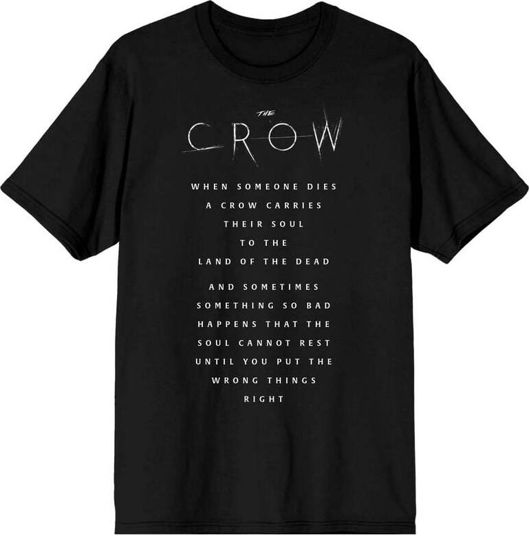 The Crow Dead Quote Tričko černá - RockTime.cz