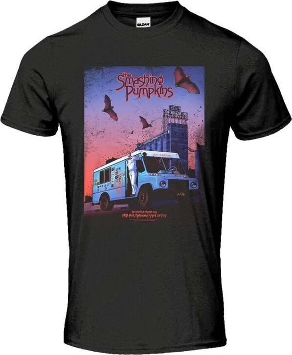 The Smashing Pumpkins Melbourne Poster Tričko černá - RockTime.cz