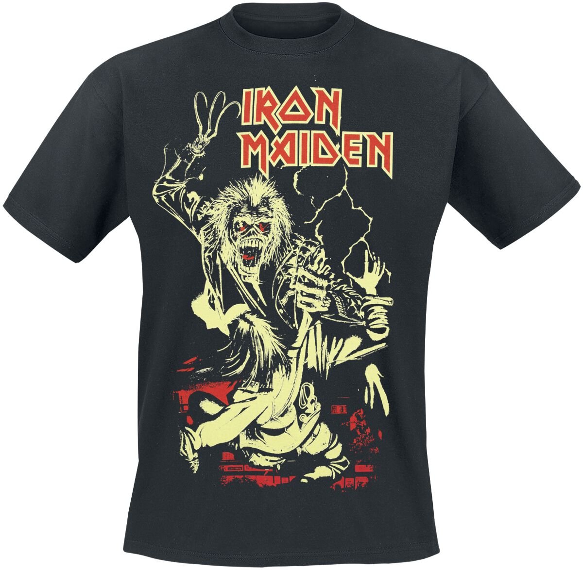 Iron Maiden Fire Ring - Glow In The Dark Tričko černá - RockTime.cz