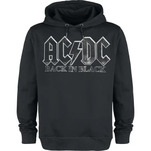 AC/DC Amplified Collection - Back In Black Mikina s kapucí černá - RockTime.cz