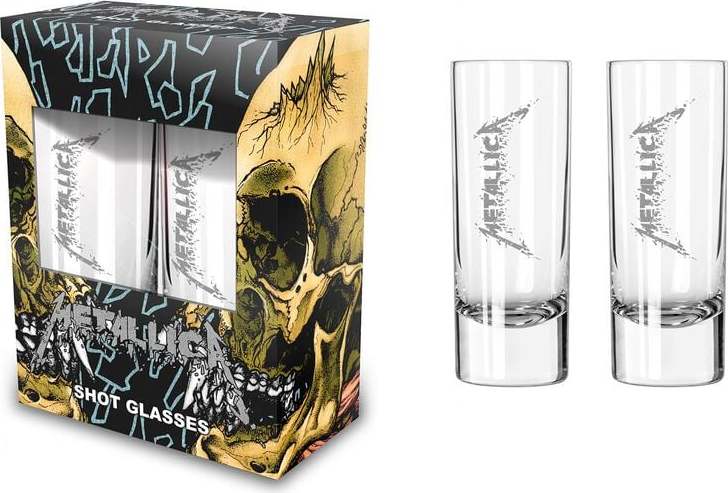 Metallica Logo sada sklenicek transparentní - RockTime.cz