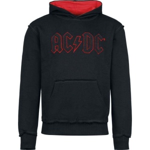 AC/DC Logo Mikina s kapucí cerná/cervená - RockTime.cz