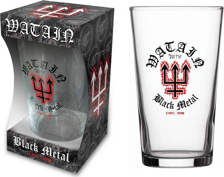 Watain Est. 1998 pivní sklenice transparentní - RockTime.cz