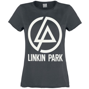 Linkin Park Amplified Collection - Circle Logo Dámské tričko charcoal - RockTime.cz