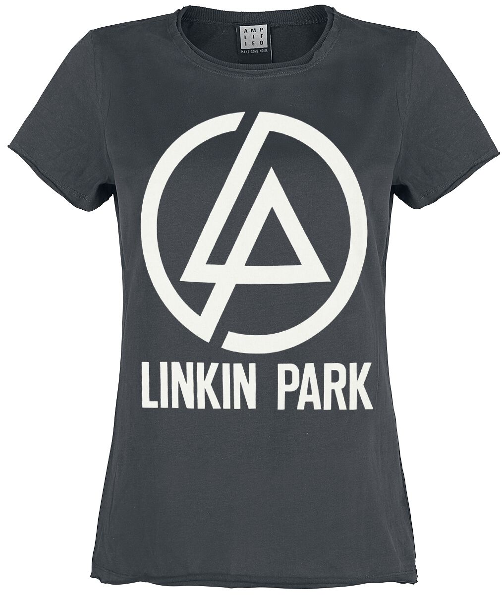 Linkin Park Amplified Collection - Circle Logo Dámské tričko charcoal - RockTime.cz