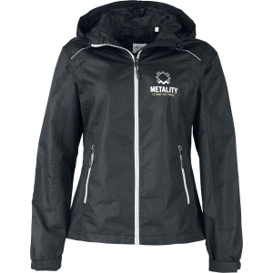 Metality Rain Jacket Pláštěnka cerná/stríbrná